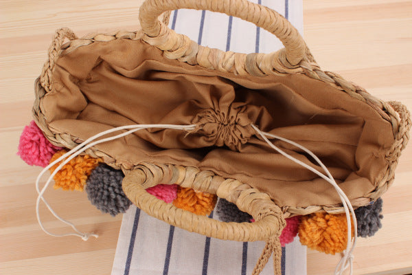 Hollow Straw Handbag