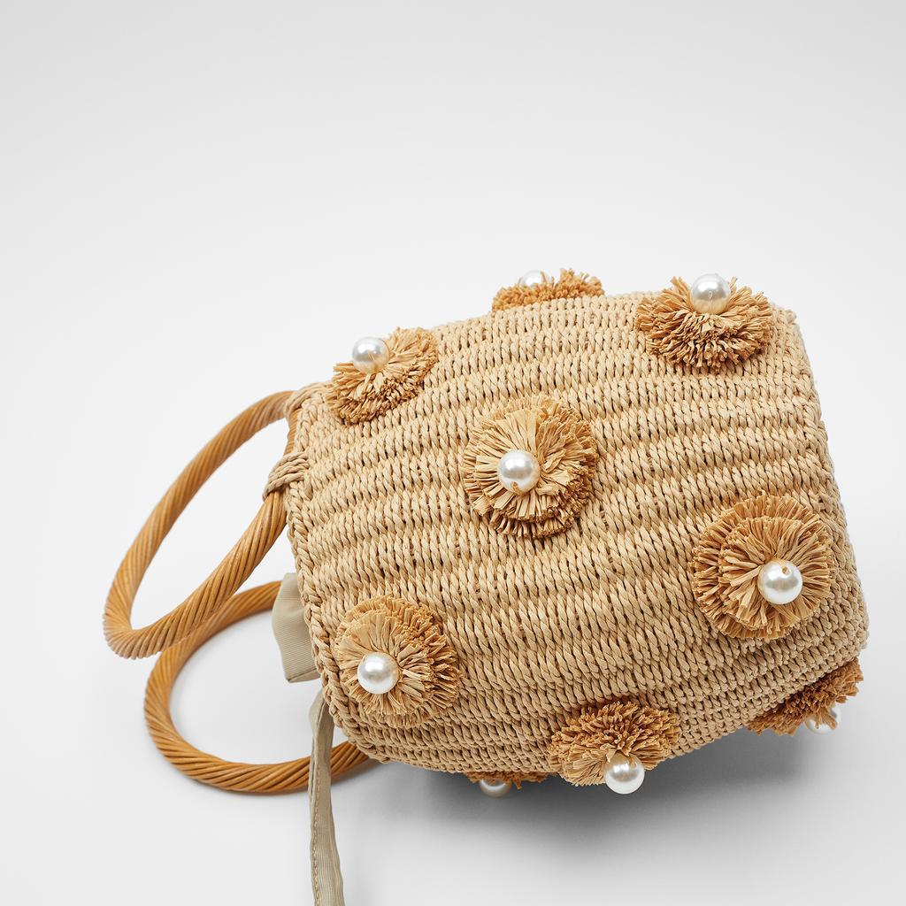 Straw Woven Messenger Bag