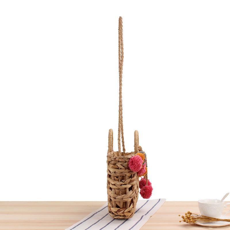 Hollow Straw Handbag