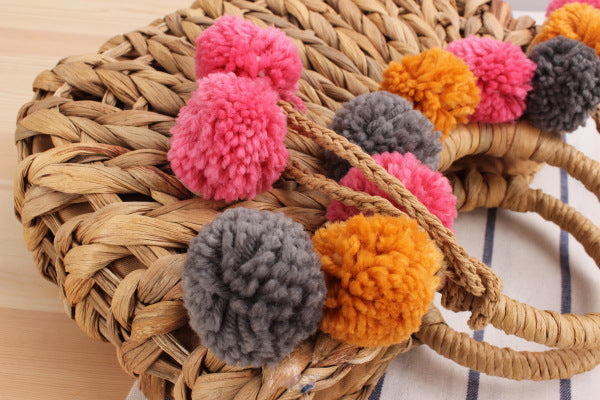 Hollow Straw Handbag