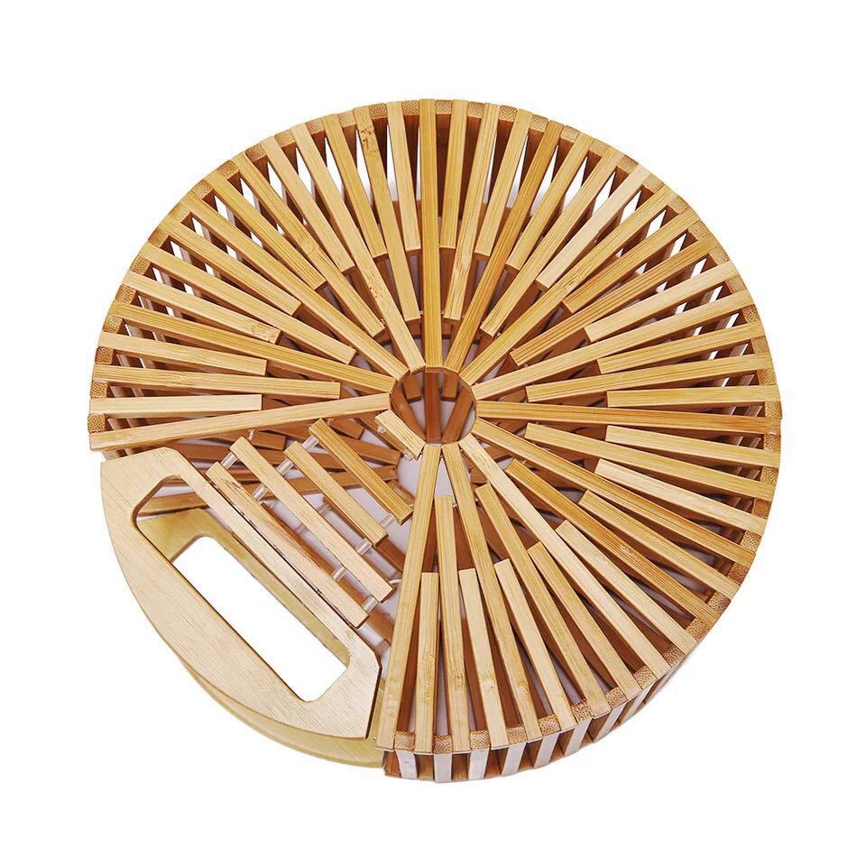 Bamboo Clamshell Bag
