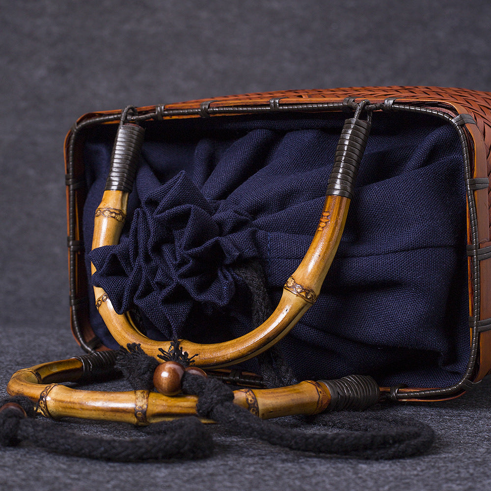 Vintage Bamboo Basket
