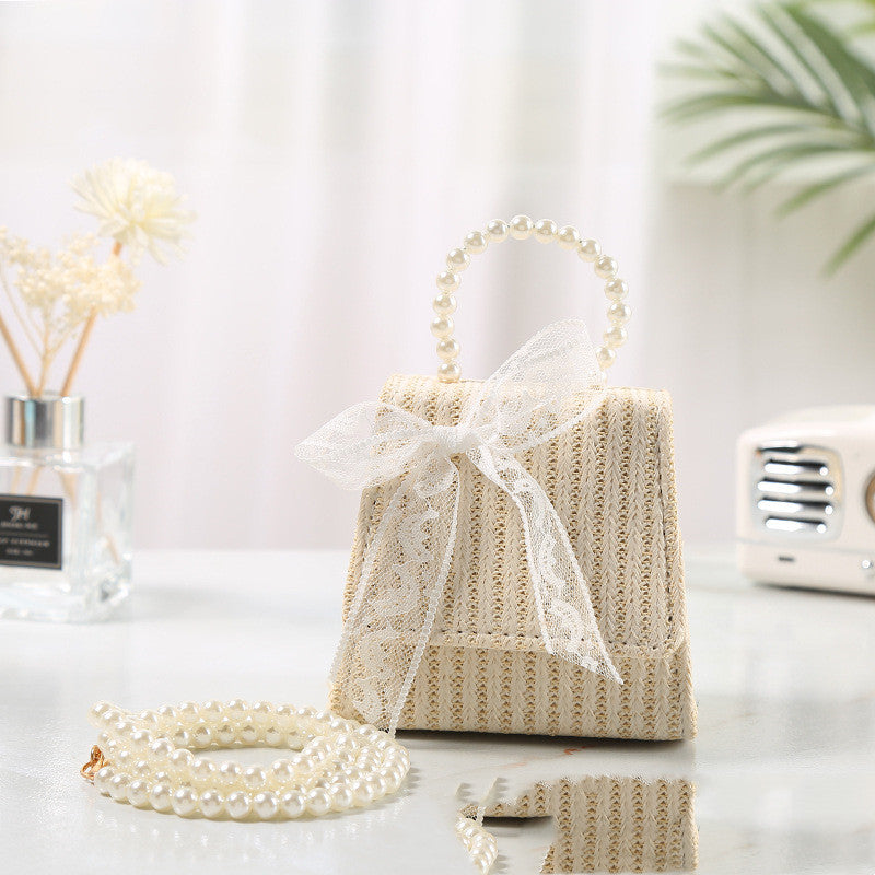 Bowknot Straw Bag
