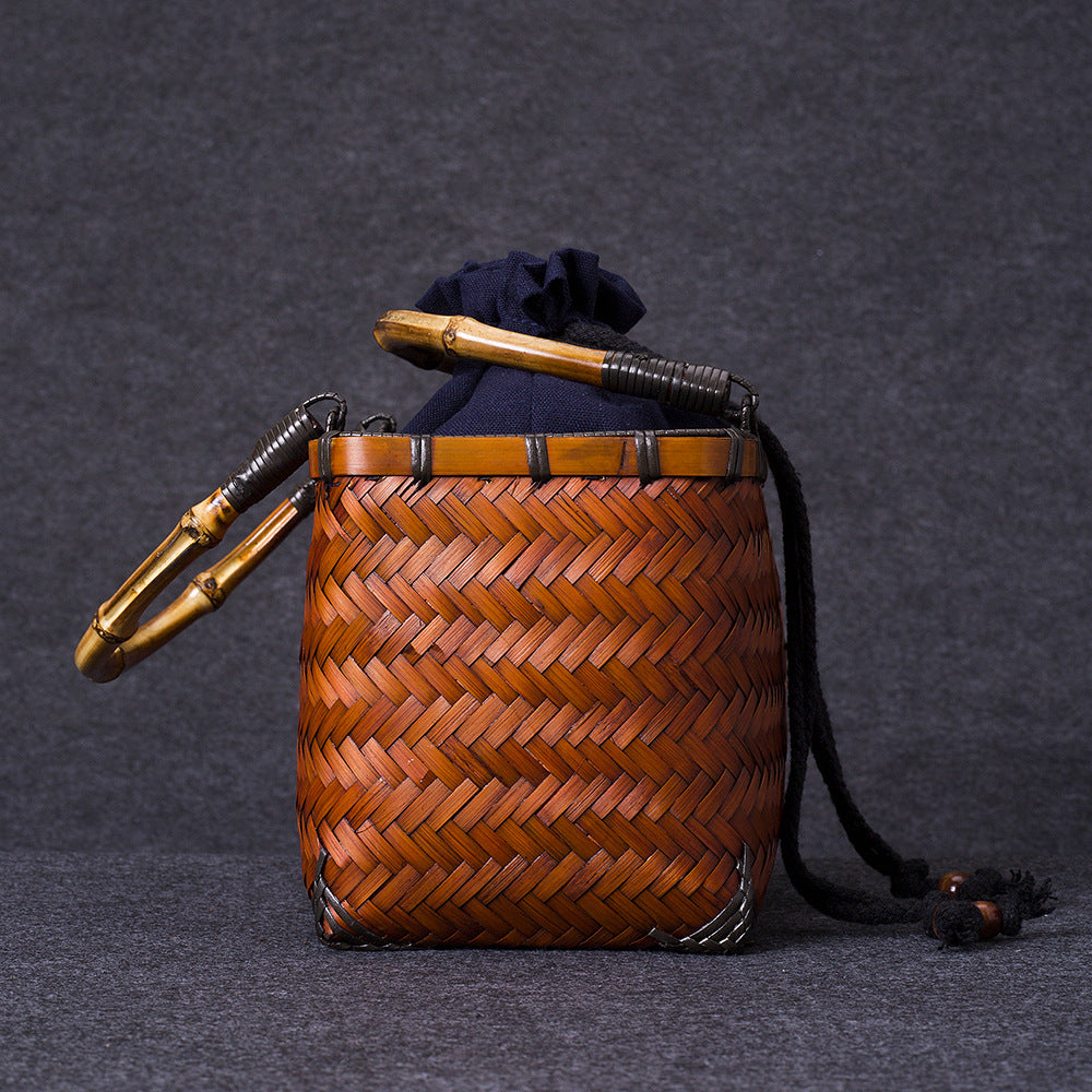 Vintage Bamboo Basket