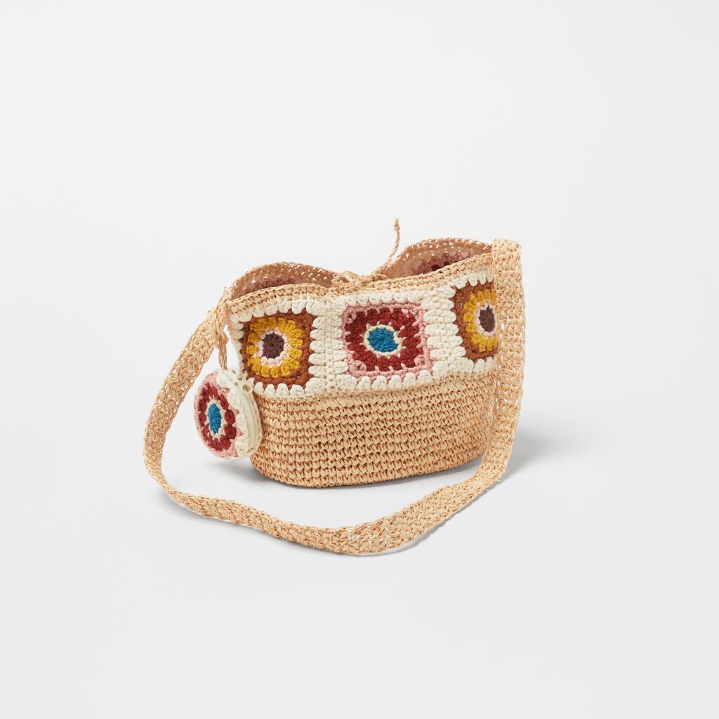 Crochet Straw Crossbody
