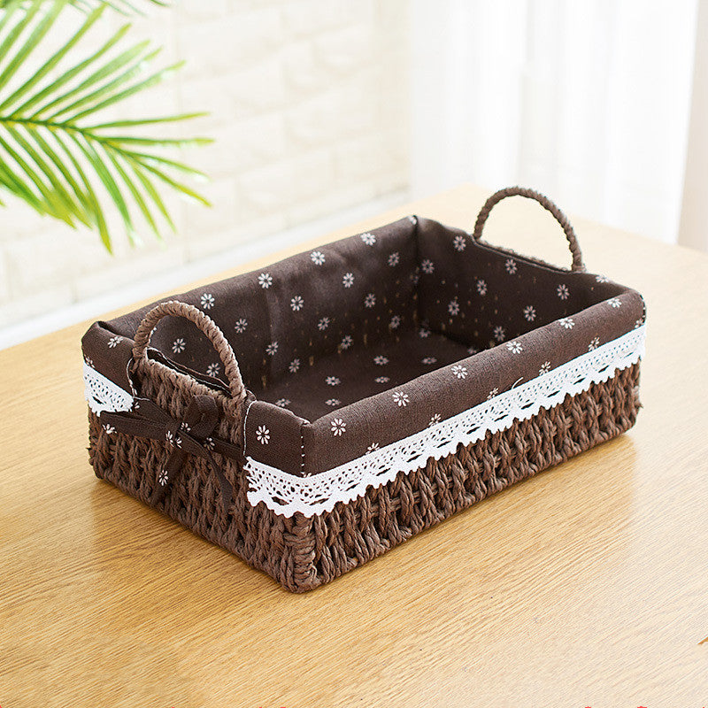 Straw Storage Basket
