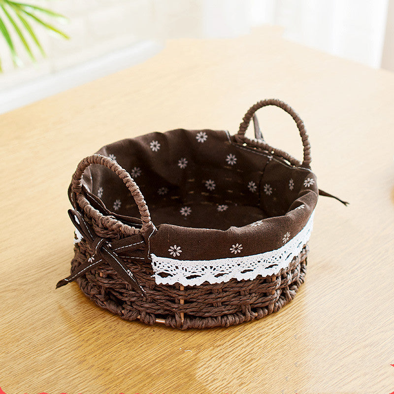 Straw Storage Basket