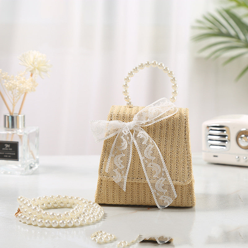 Bowknot Straw Bag