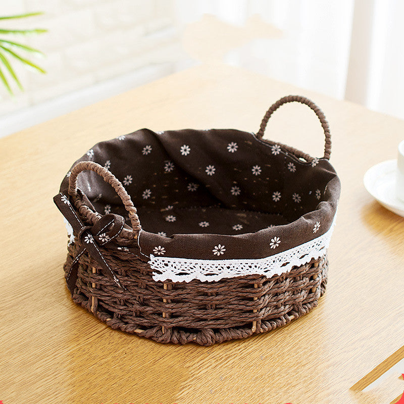 Straw Storage Basket