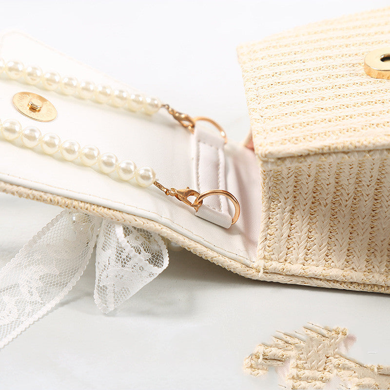 Bowknot Straw Bag