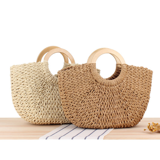 Straw Beach Handbag