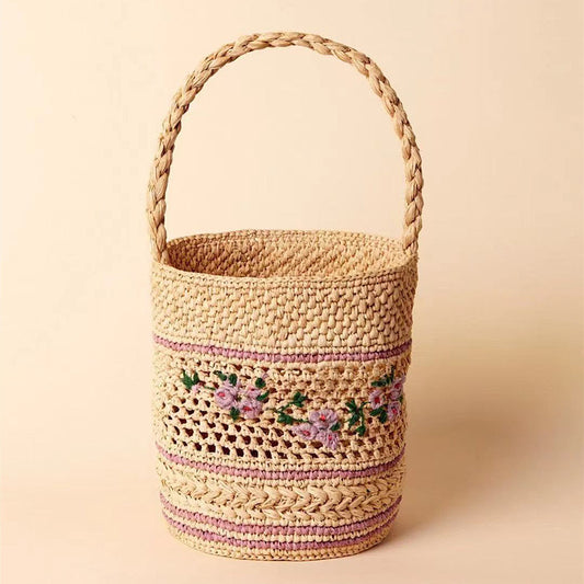 Raffia Embroidered Handbag