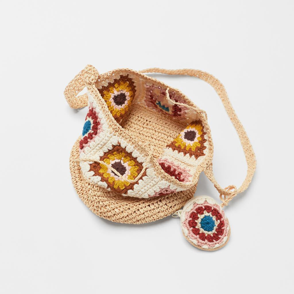 Crochet Straw Crossbody