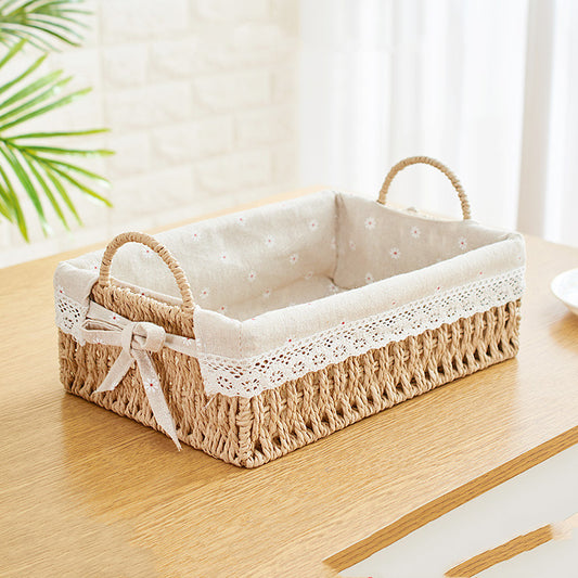 Straw Storage Basket